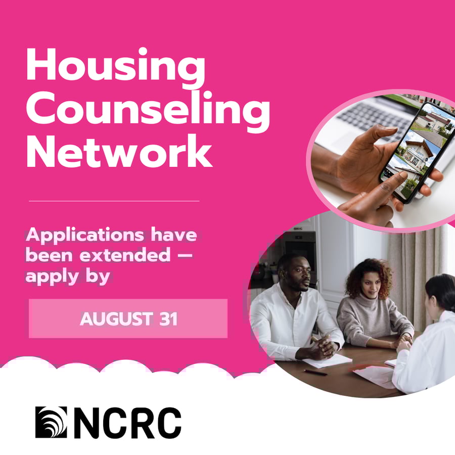 Housing Counseling Network Open Enrollment Extension until August 31