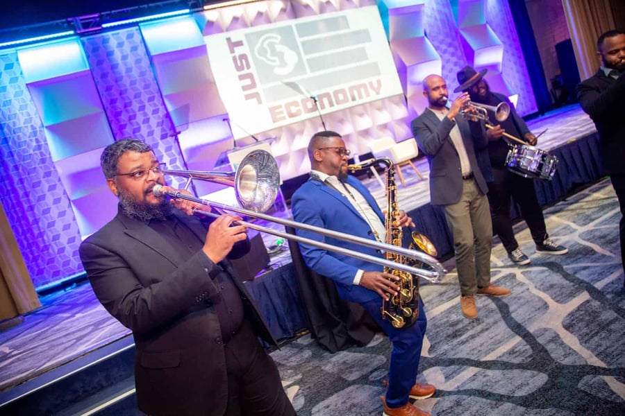 Just Economy Conference House Band